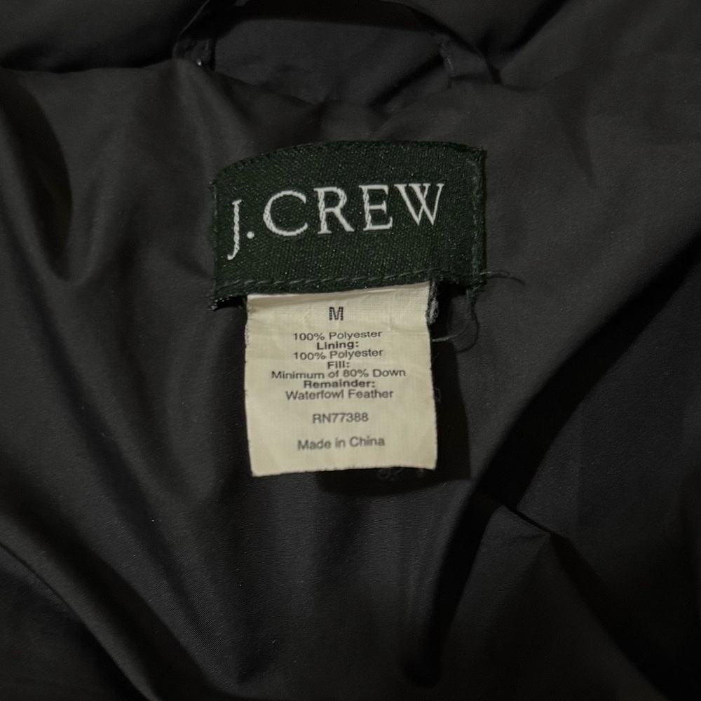 J Crew Women’s Dark Gray Full Length Puffer Jacket Medium - Picture 15 of 16